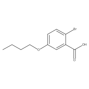 2-Bromo-5-butoxybenzoic acid Structure