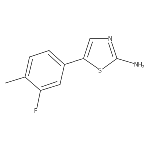 5-(3-Fluoro-4-methylphenyl)thiazol-2-amine Structure