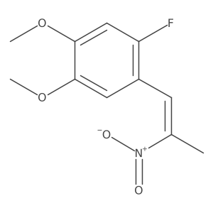 1-Fluoro-4,5-dimethoxy-2-(2-nitro-1-propen-1-yl)benzene结构式