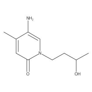5-Amino-1-(3-hydroxybutyl)-4-methyl-1,2-dihydropyridin-2-one结构式