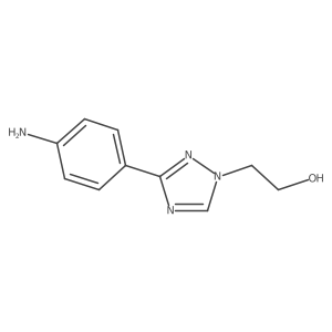 2-[3-(4-aminophenyl)-1H-1,2,4-triazol-1-yl]ethan-1-ol Structure
