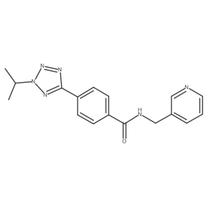 4-[2-(propan-2-yl)-2H-tetrazol-5-yl]-N-(pyridin-3-ylmethyl)benzamide Structure