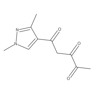 1-(1,3-dimethyl-1H-pyrazol-4-yl)pentane-1,3,4-trione Structure