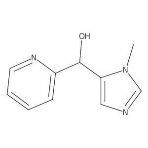 (1-Methyl-1H-imidazol-5-yl)(pyridin-2-yl)methanol结构式