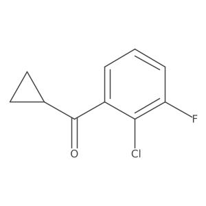 (2-Chloro-3-fluorophenyl)(cyclopropyl)methanone Structure