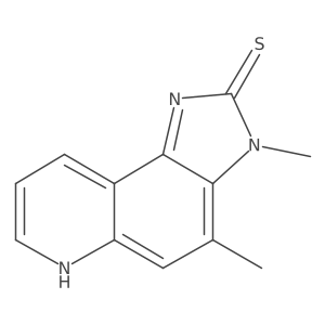 1,3-Dihydro-3,4-dimethyl-2H-imidazo[4,5-f]quinoline-2-thione结构式
