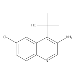 2-(3-Amino-6-chloroquinolin-4-yl)propan-2-ol结构式