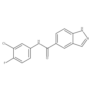 N-(3-chloro-4-fluorophenyl)-1H-indazole-5-carboxamide Structure