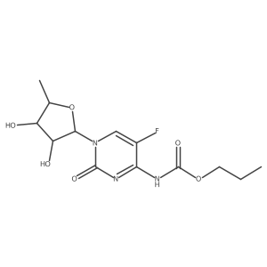 5'-deoxy-5-fluoro-N4-(propoxycarbonyl)cytidine Structure