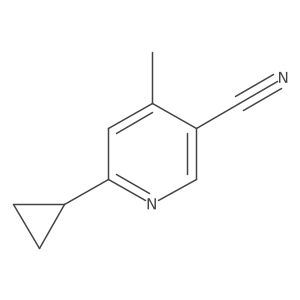 6-Cyclopropyl-4-methylnicotinonitrile Structure