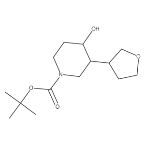 Tert-butyl 4-hydroxy-3-(oxolan-3-yl)piperidine-1-carboxylate Structure