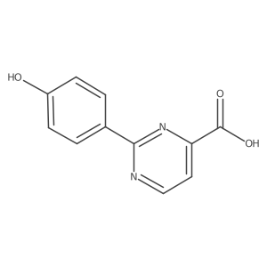 2-(4-Hydroxyphenyl)pyrimidine-4-carboxylic acid结构式