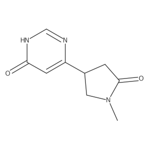 4-(6-Hydroxypyrimidin-4-yl)-1-methylpyrrolidin-2-one结构式