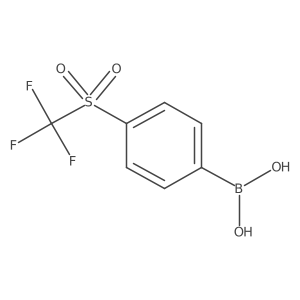 (4-Trifluoromethanesulfonylphenyl)boronic acid Structure