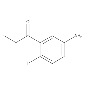 1-(5-Amino-2-iodophenyl)propan-1-one结构式