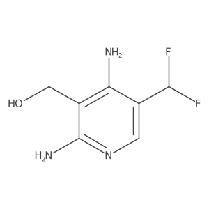 (2,4-Diamino-5-(difluoromethyl)pyridin-3-yl)methanol结构式
