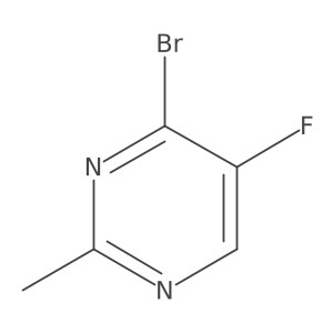 4-Bromo-5-fluoro-2-methylpyrimidine Structure