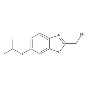 2-(Aminomethyl)-6-(difluoromethoxy)benzo[d]oxazole结构式