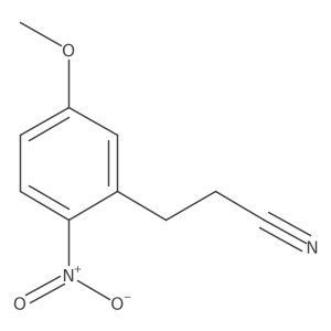 3-(5-Methoxy-2-nitrophenyl)propanenitrile结构式