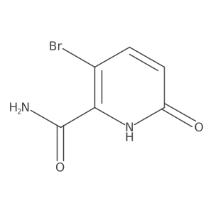 3-Bromo-6-oxo-1,6-dihydropyridine-2-carboxamide结构式
