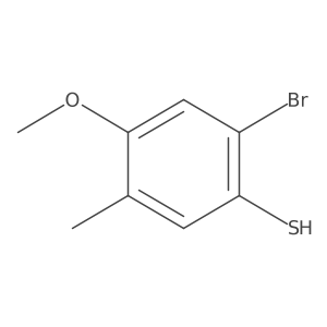 2-Bromo-4-methoxy-5-methylbenzenethiol Structure