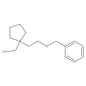 ({2-[1-(Chloromethyl)cyclopentyl]ethoxy}methyl)benzene Structure