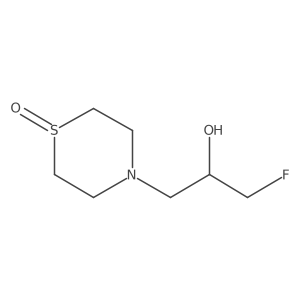 4-(3-Fluoro-2-hydroxypropyl)-1lambda4-thiomorpholin-1-one结构式