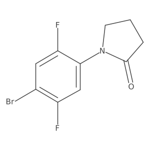 1-(4-Bromo-2,5-difluorophenyl)-2-pyrrolidinone结构式