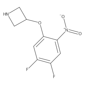 3-(4,5-Difluoro-2-nitrophenoxy)azetidine结构式
