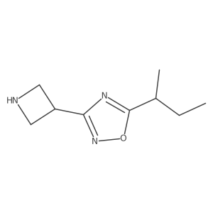 3-(Azetidin-3-yl)-5-(butan-2-yl)-1,2,4-oxadiazole结构式