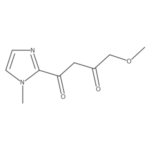 4-methoxy-1-(1-methyl-1H-imidazol-2-yl)butane-1,3-dione Structure