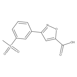 3-(3-Methanesulfonylphenyl)-1,2-oxazole-5-carboxylic acid结构式