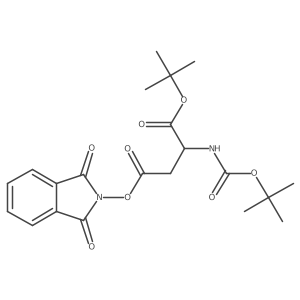 1-(tert-Butyl) 4-(1,3-dioxoisoindolin-2-yl) (tert-butoxycarbonyl)-L-aspartate Structure