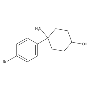 4-Amino-4-(4-bromophenyl)cyclohexan-1-ol结构式