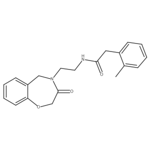 N-(2-(3-oxo-2,3-dihydrobenzo[f][1,4]oxazepin-4(5H)-yl)ethyl)-2-(o-tolyl)acetamide Structure