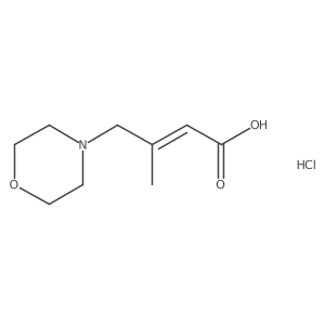 3-Methyl-4-(morpholin-4-yl)but-2-enoic acid hydrochloride Structure