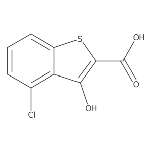 4-Chloro-3-hydroxybenzo[b]thiophene-2-carboxylic acid结构式