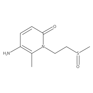 5-Amino-1-(2-methanesulfinylethyl)-6-methyl-1,2-dihydropyridin-2-one结构式