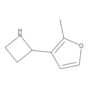 2-(2-Methylfuran-3-yl)azetidine结构式