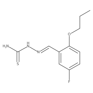 2-[(5-Fluoro-2-propoxyphenyl)methylene]hydrazinecarbothioamide Structure