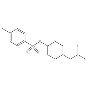 1-(2,2-Difluoroethyl)-4-piperidyl 4-Methylbenzenesulfonate Structure