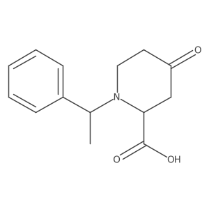 4-Oxo-1-(1-phenylethyl)piperidine-2-carboxylic acid Structure