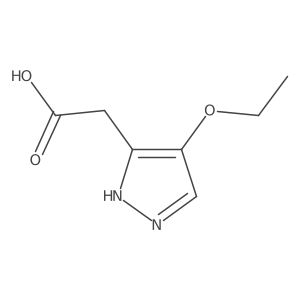 2-(4-Ethoxy-1H-pyrazol-3-yl)acetic acid结构式