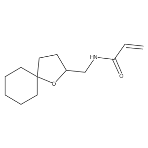 N-({1-oxaspiro[4.5]decan-2-yl}methyl)prop-2-enamide Structure