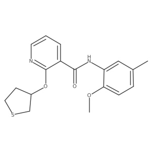 N-(2-methoxy-5-methylphenyl)-2-((tetrahydrothiophen-3-yl)oxy)nicotinamide Structure