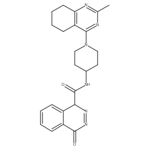 N-[1-(2-methyl-5,6,7,8-tetrahydroquinazolin-4-yl)piperidin-4-yl]-4-oxo-1H-phthalazine-1-carboxamide结构式
