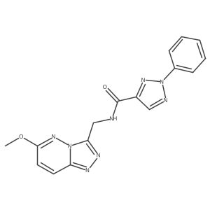 N-((6-methoxy-[1,2,4]triazolo[4,3-b]pyridazin-3-yl)methyl)-2-phenyl-2H-1,2,3-triazole-4-carboxamide结构式