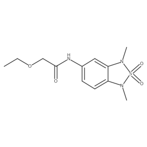 N-(1,3-dimethyl-2,2-dioxido-1,3-dihydrobenzo[c][1,2,5]thiadiazol-5-yl)-2-ethoxyacetamide结构式