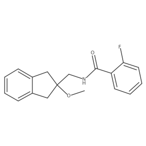 2-fluoro-N-((2-methoxy-2,3-dihydro-1H-inden-2-yl)methyl)benzamide Structure
