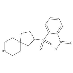 2-(2-Nitrobenzenesulfonyl)-2,8-diazaspiro[4.5]decane Structure